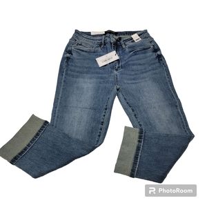 NWT Judy Blue High Waist High Rise Skinny Cuffed Capris 9/29